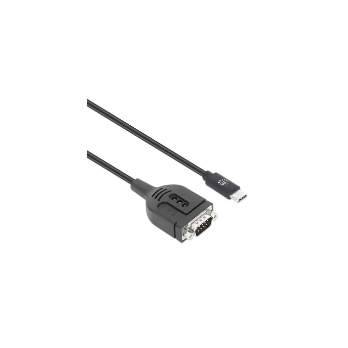Καλώδιο Manhattan USB-C on Seriell DB9/RS232 Adapter PL2303GT 1m