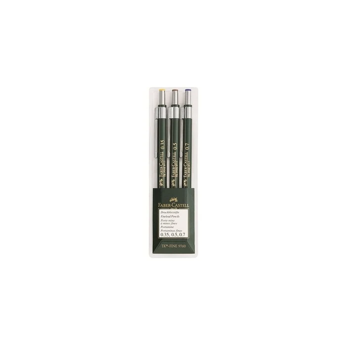 Μηχανικά Μολύβια Faber-Castell TK-Fine 9760 3-Piece Set