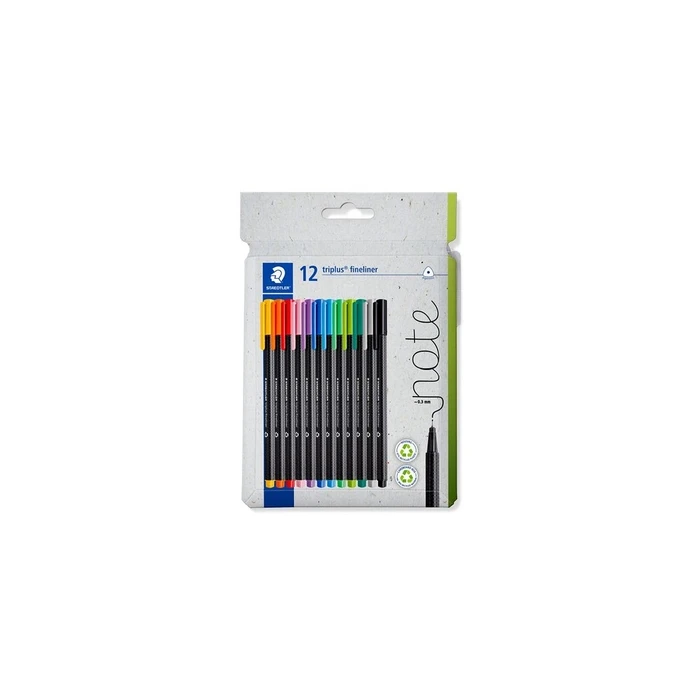 Μαρκαδόροι Staedtler Fineliner triplus rPP, 12pieces