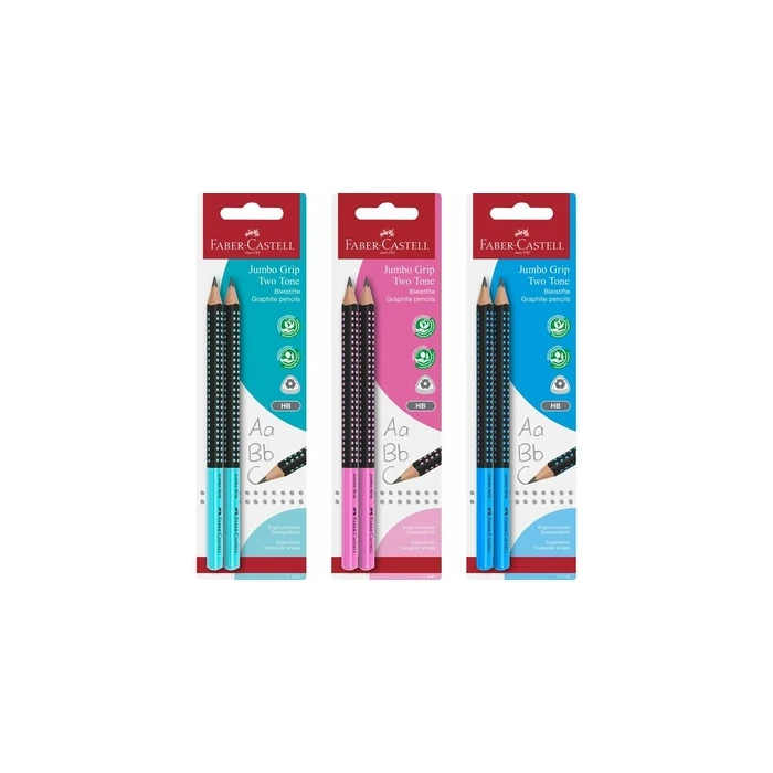 Μολύβια Faber-Castell Jumbo Grip Two Tone 2xBS BK