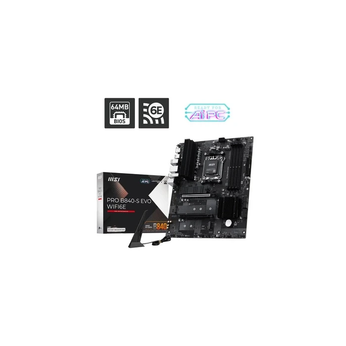 Motherboard MSI Pro B840-S Evo Wifi6E (B840,AM5,ATX,DDR5)