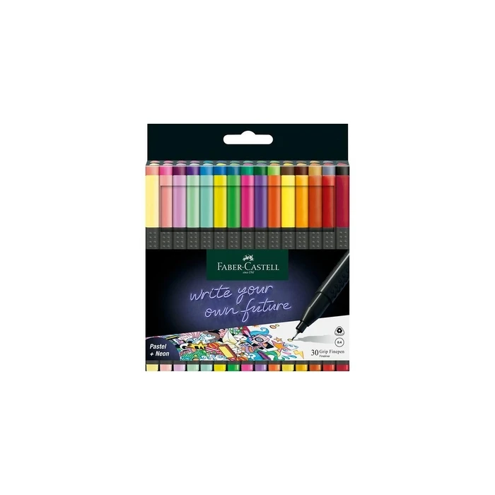 Μαρκαδόροι Faber-Castell Finepen Grip 0.4 30-Piece Set