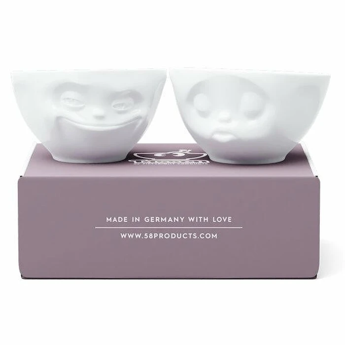Πιάτα FiftyEight Bowl-Set 200ml - Grinning & Kissing White