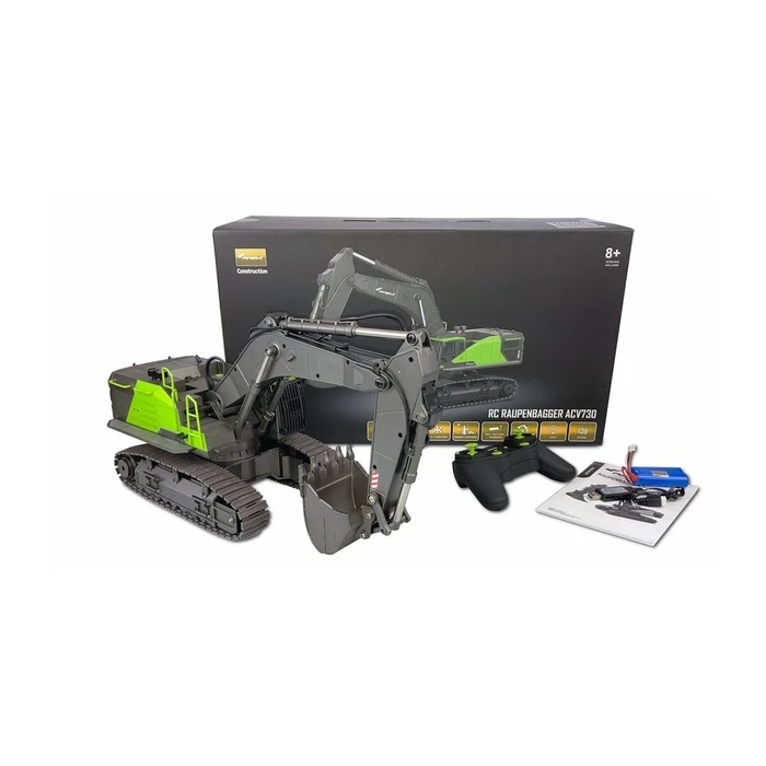 Τηλεκατευθυνόμενο Amewi RC excavator caterpillar ACV730 V3 Gray Li-Ion 1200mAh/8+