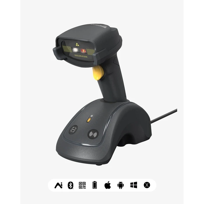 Barcode Scanner Inateck 560B gray with data transfer station