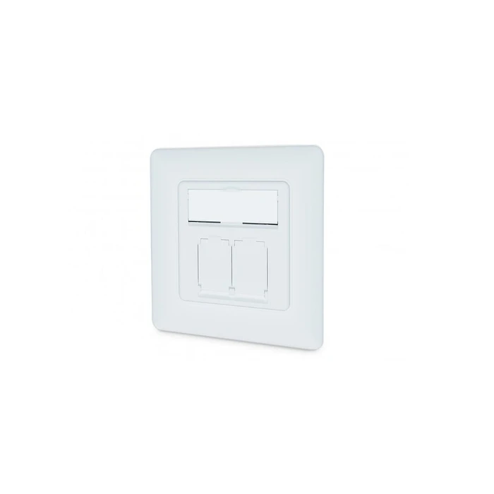 Πρίζα Δικτύου Digitus CAT 6A EA geschirmt 2xRJ45 White