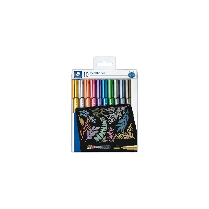 Μαρκαδόροι Staedtler Marker Metallic 10 pieces im Etui, 1-2mm