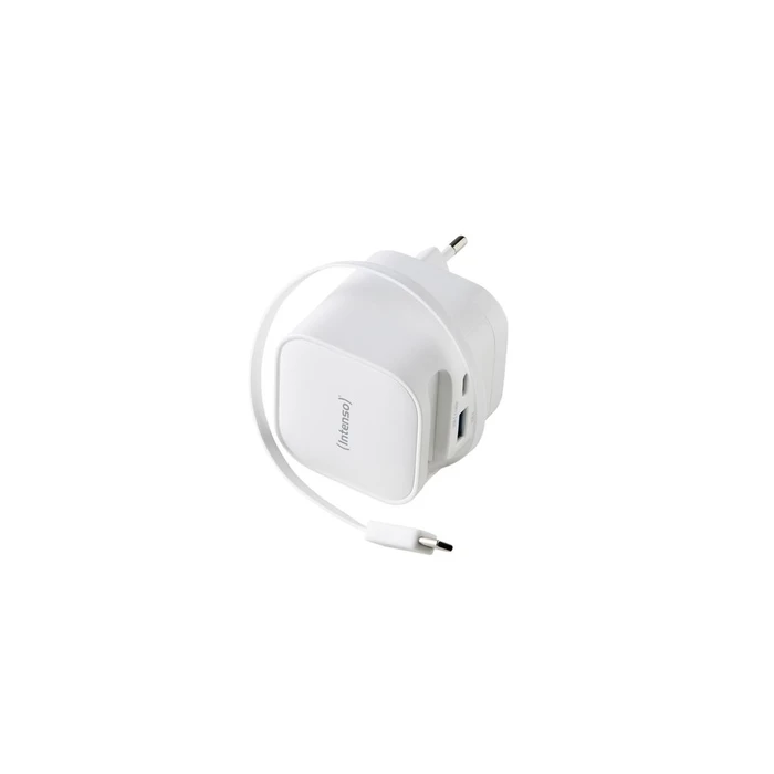 Φορτιστής Intenso Compact Fast Charger 65W USB-C/USB-A White