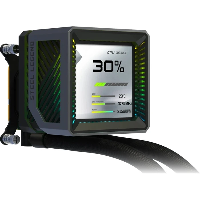 Υδρόψυξη Επεξεργαστή ASRock Steel Legend Dark 360 LCD