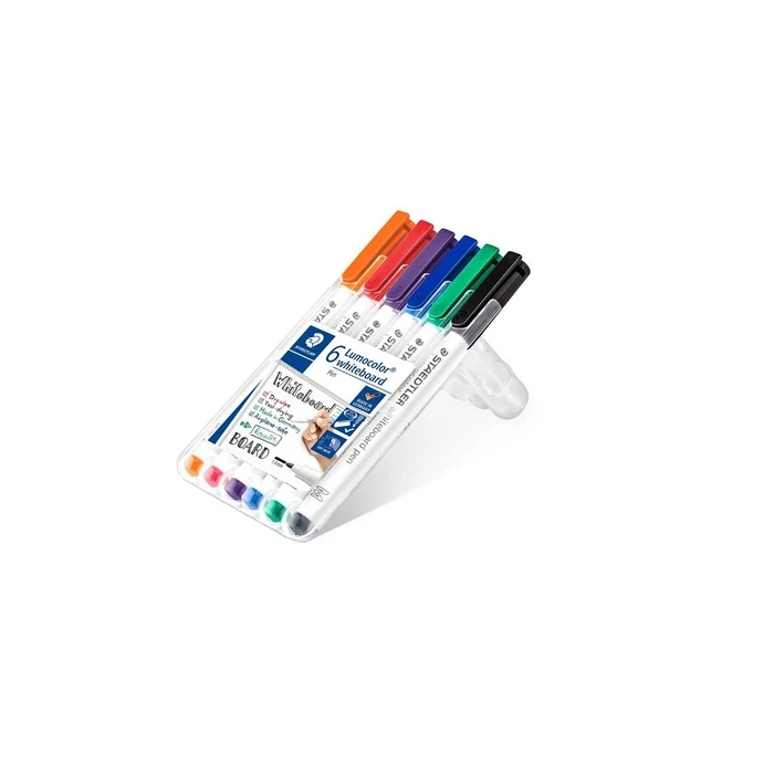 Μαρκαδόροι Staedtler Marker Lumocolor Whiteb pen 6 pieces Box