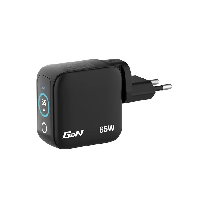 Φορτιστής Verbatim Mini GaN Charger 3 Port 65W w Display (EU/UK/US)