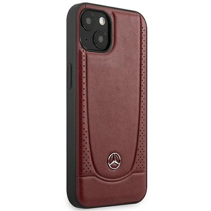 Mercedes MEHCP15SARMRE Apple iPhone 15 / 14 / 13 hardcase Leather Urban Bengale red