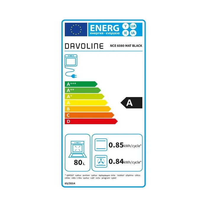 Κουζίνα Εμαγιέ Davoline NCE 6080 Mat Bl