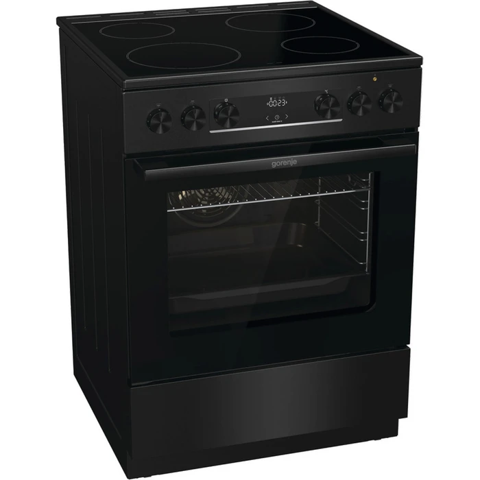 Κουζίνα Κεραμική Gorenje Gec6C40Bg Black