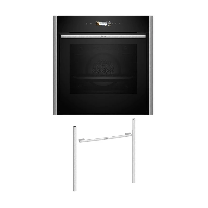 Εντοιχιζόμενος Φούρνος Neff NOV60E6M3 B59CR31Y0 & Metallic Silver Flex Design Kit