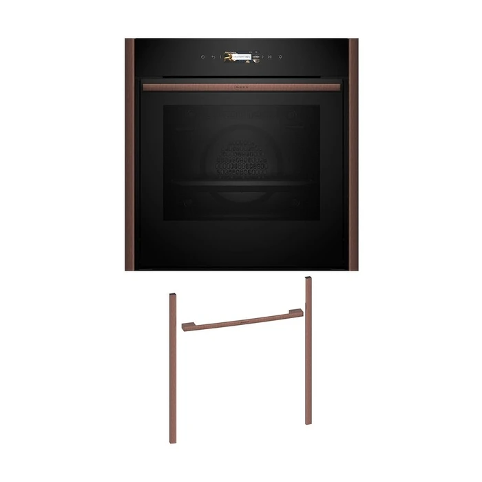 Εντοιχιζόμενος Φούρνος Neff NOV60E6B3 B59CR31Y0 & Brushed Bronze Flex Design Kit