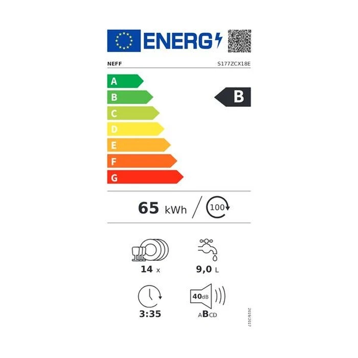 Πλυντήριο Πιάτων Εντοιχιζόμενος Neff S177Zcx18E