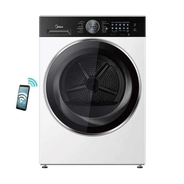 Στεγνωτήριο 10Κg Midea Md210H100Bw/W-Gr