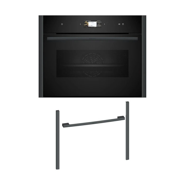 Εντοιχιζόμενος Φούρνος Neff NFS45E2A0 C29FS3AY0 & 45cm Anthracite Grey Flex Design Kit