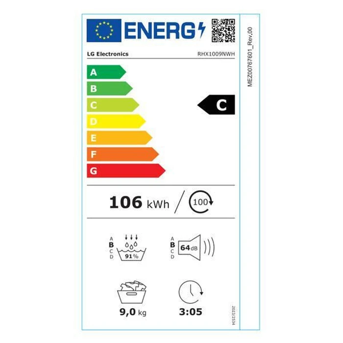 Στεγνωτήριο 9Κ LG Rhx1009Nwh