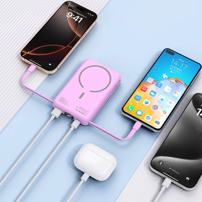 Tech-Protect PB31 LifeMag MagSafe 10000mah powerbank 15W Lavender