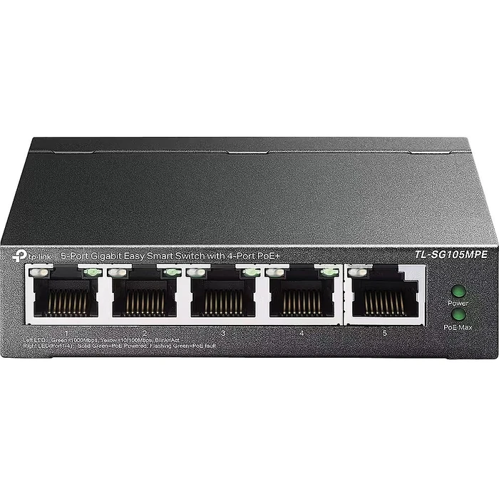 Router TP-Link Switch TL-SG105MPE 5-Port Gigabit Easy Smart PoE Switch