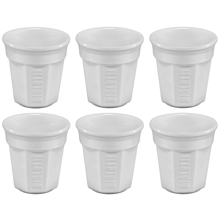 Bialetti Porcelain Espresso Cup Set White WSZBLTKUP0002 6pcs