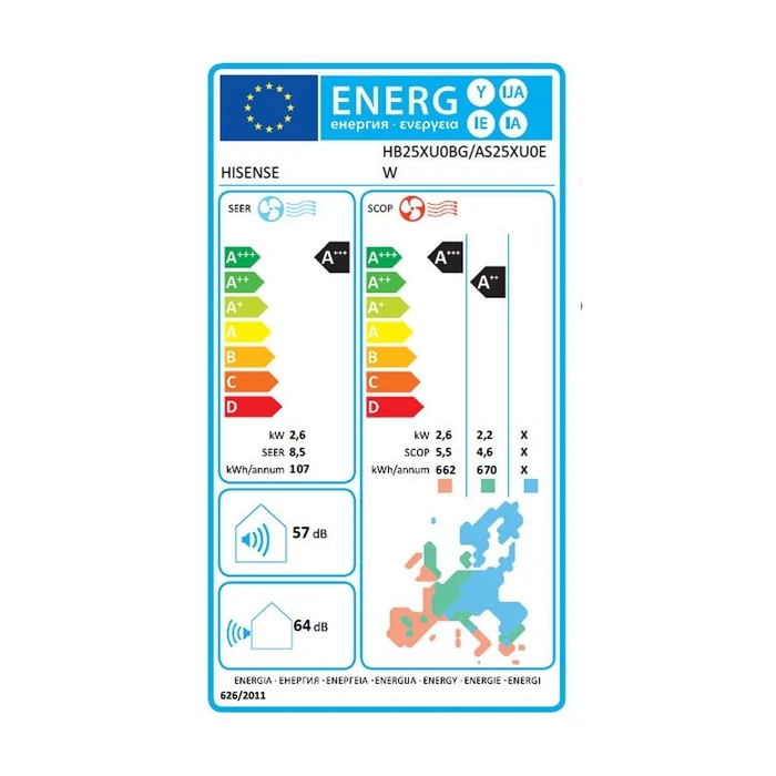 Hisense HB25XU0BG Uni HB Black 9.000 BTU/h Κλιματιστικό Inverter