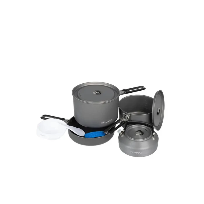 Σκεύη Μαγειρικής Camping Cookware set feast 2-Black