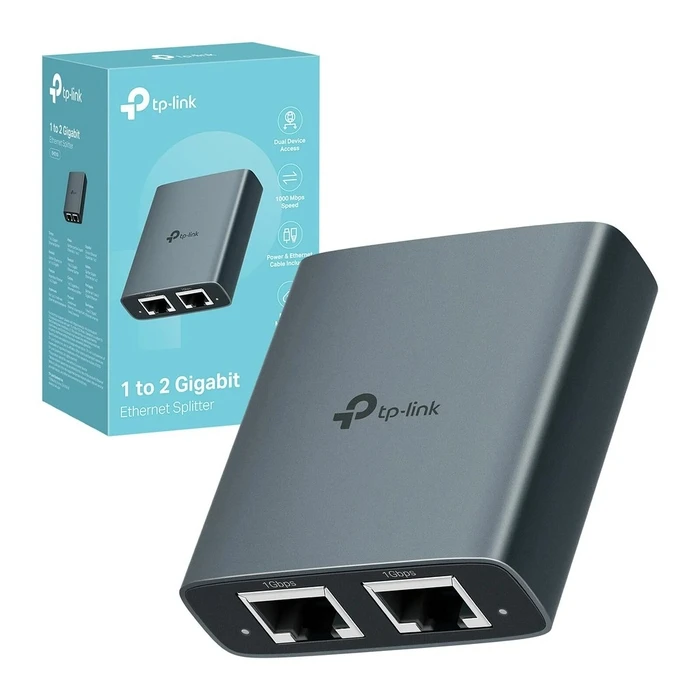 TP-Link Διαχωριστής Ethernet 2 Θυρών Gigabit Aluminum Alloy Case