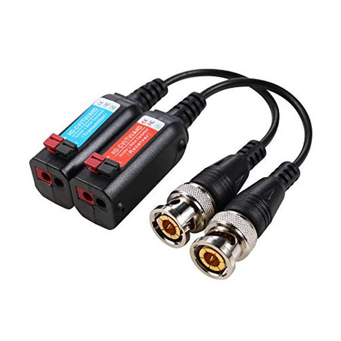 CCTV Oem AHD Video Balun w Lead 2 Pack