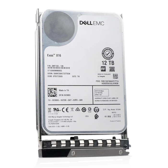 Dell EMC Σκληρός Δίσκος HDD 12TB 7.2K 6G 3.5 inch SATA W127121846
