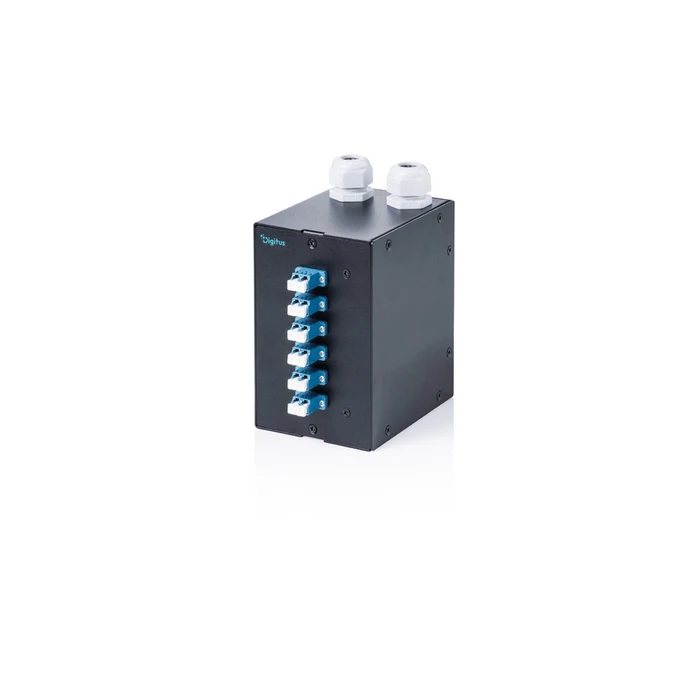 DIGITUS Fiber DIN Rail Patch Module 6x SC SX LC DX