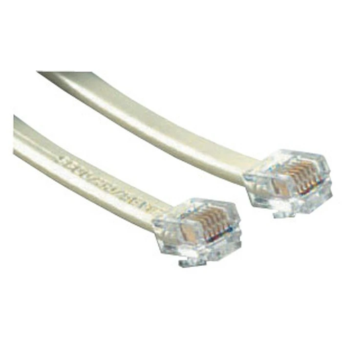 MicroConnect Καλώδια Δικτύου Modular Straight RJ12 6C 6P 5m White