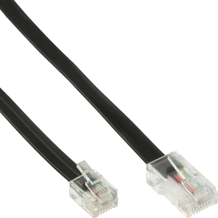 Microconnect Network Cable RJ11 RJ45 3m Black M M 6P 4C 8P 4C