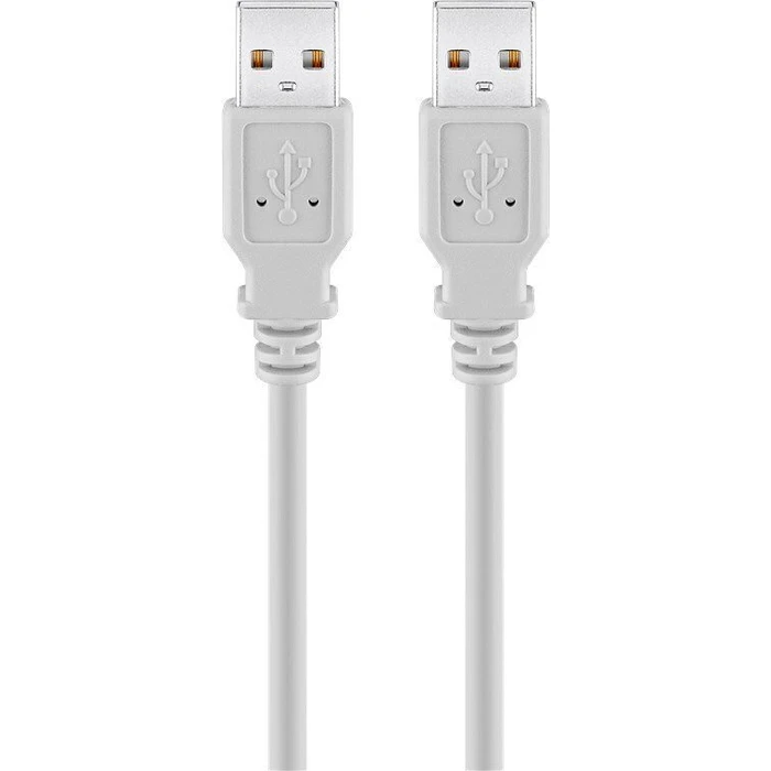 Αντάπτορες Καλώδιο USB2.0 A-A 1,8m M-M Grey Hi-Speed