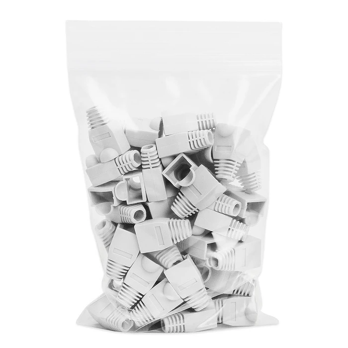 MicroConnect Network Cables Strain Relief Boot for RJ45 White 50pcs KON503W