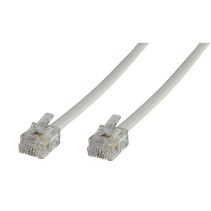 MicroConnect Καλώδια Δικτύου Modular Straight RJ12 6C 6P 5m White
