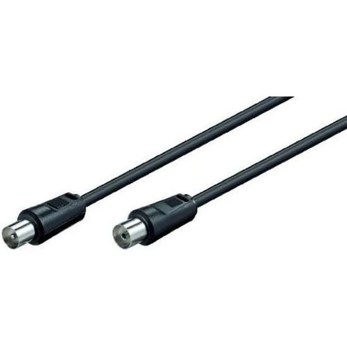 MicroConnect Coaxial Cable Coax M F 5m Black 75 Ohm Double Shielded
