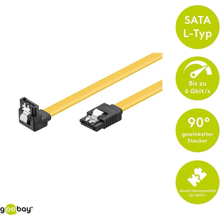 Μετατροπείς Αντάπτορες SATA cable 6GB SATA III 0 50M Sata Male 90 to Sata Male