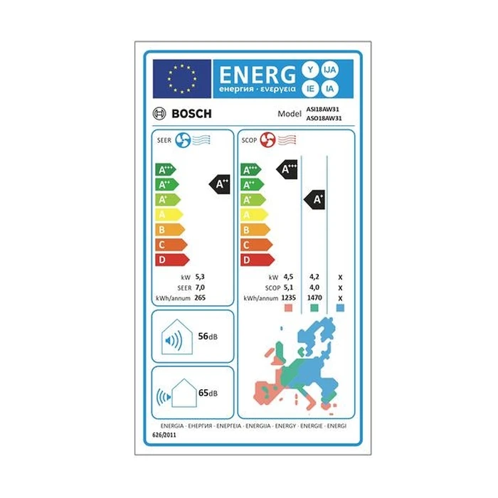Κλιματιστικό Inverter Bosch ASI18AW41 PerfectClima Serie 6 18.000 BTU/h