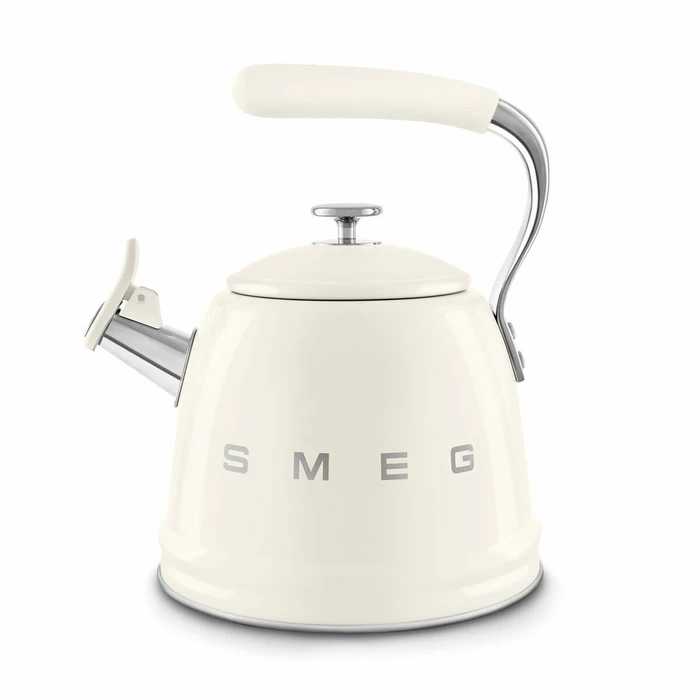 SMEG 50's Style Whistling Stovetop Kettle – Cream (WKF01CR)