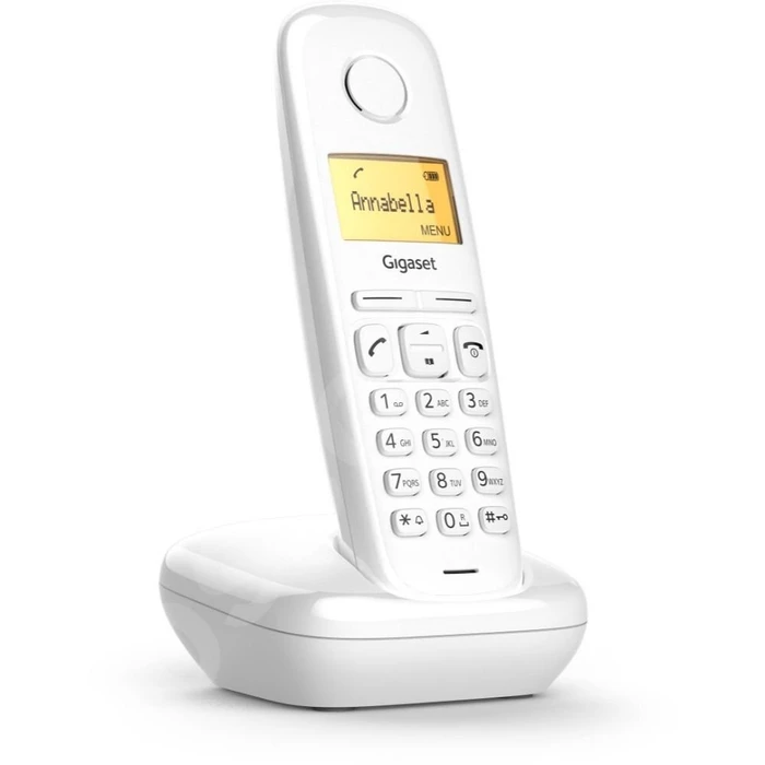 GIGASET Ασύρματο Τηλέφωνο A170 Λευκό (S30852-H2802-B402)