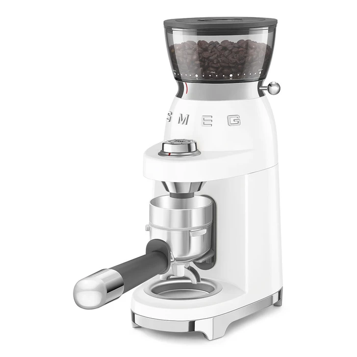 SMEG Coffee Grinder 50's Style White CGF03WHEU