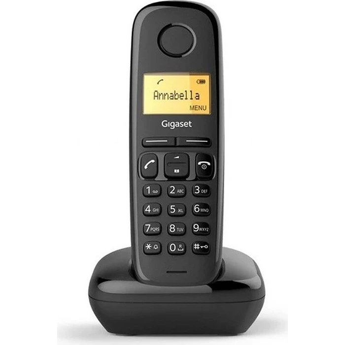 GIGASET Ασύρματο Τηλέφωνο A170 Μαύρο (S30852-H2802-B401)