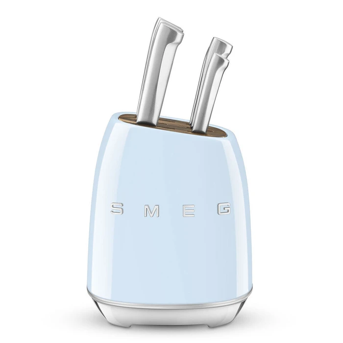 SMEG Σετ Μαχαιριών με Μπλοκ 50's Style Pastel Blue (KBSF02PB)