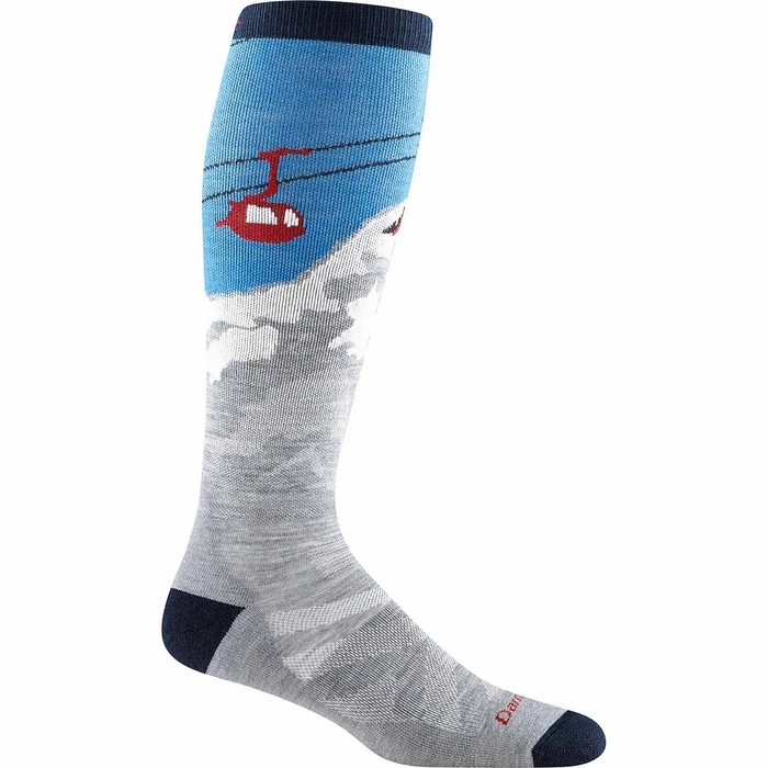 Κάλτσες Merino Darn Tough Heady Yeti Over-the-Calf Midweight με Μαξιλαράκι - Γκρι, Μέγεθος L