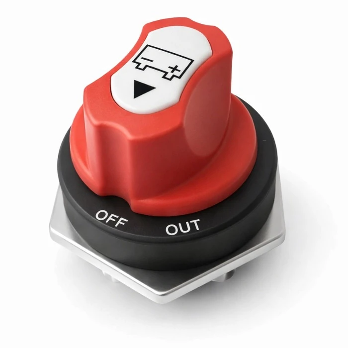 Solvian Battery Disconnect / Selector Switch 12-32V 500A IP66 (1-2-OFF, MPN 3002)
