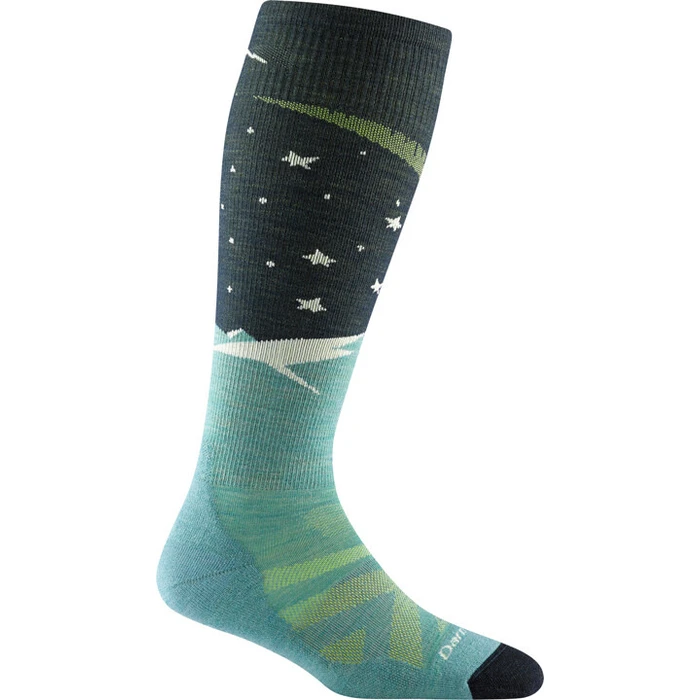 Γυναικείες κάλτσες σκι Darn Tough Aurora Over-the-Calf (Aqua) Μέγεθος M