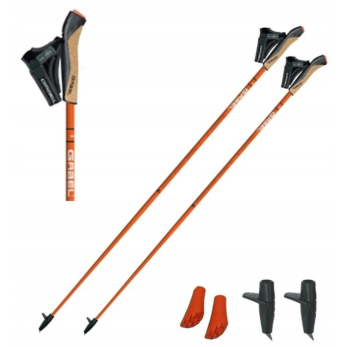 Μπαστούνια Nordic Walking Gabel X-1.35 Active - 115 cm - Πορτοκαλί
